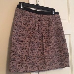 Black and pink  A-line skirt